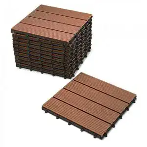 Terrassendielen SAM Terrassen-Fliese WPC Kunststoff, 11er Spar Set
