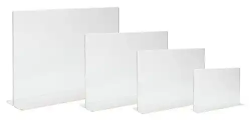 Tischaufsteller Karteo ® T-Form Werbeaufsteller | T-Aufsteller a6