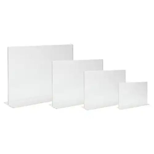 Tischaufsteller Karteo ® T-Form Werbeaufsteller | T-Aufsteller a6