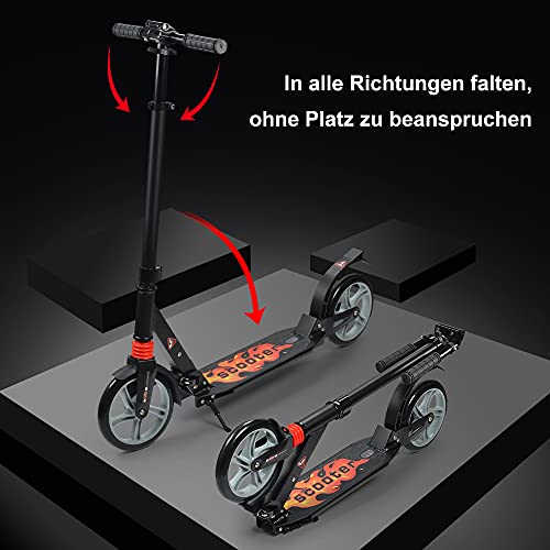 Tretroller für Erwachsene Fast 88 City Roller Scooter Klappbar Roller