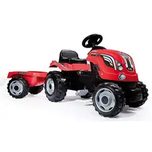 Trettraktor mit Anhänger