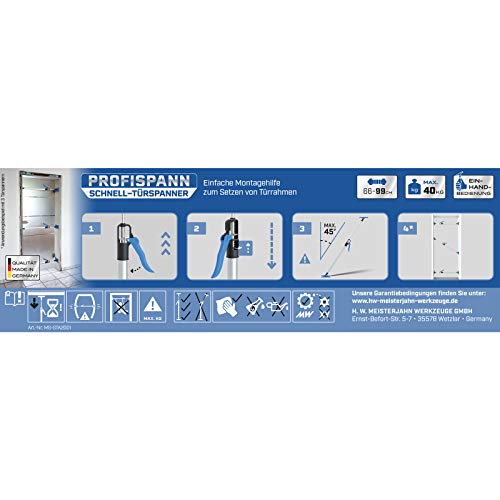 Türspanner Profispann 3x ® Schnell 66-99cm Bis 40kg MS-STA2001