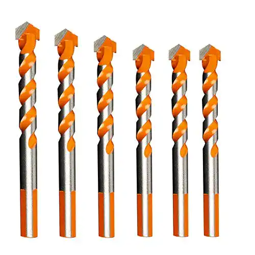 Universalbohrer JTENG 6 Stück Glasbohrer Fliesenbohrer Set