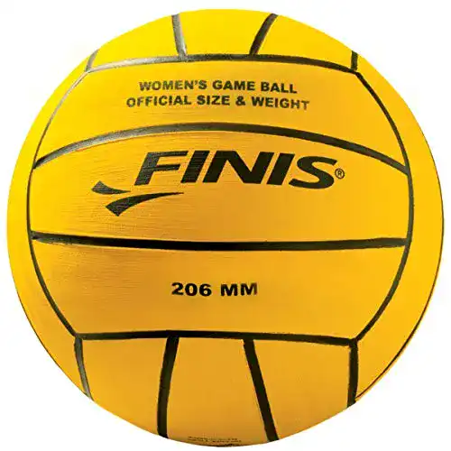 Wasserball Finis Water Polo Ball, Gelb, one Size