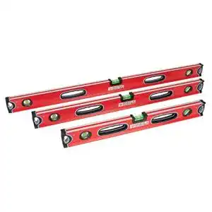 Wasserwaage 1m Ublacker Profi Wasserwaagen-Set 3-teilig Rot