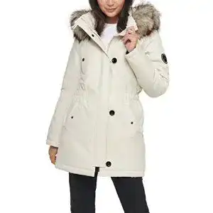 Winterjacke ONLY OnlIris Damen Parka OTW Gr. 32, Eggnog