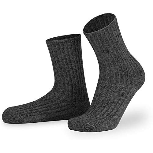 Wintersocke normani 6 Paar Norweger Socken mit Wolle Anthrazit
