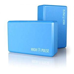 Yogablock High Pulse® Yoga Block 2er Set (Hartschaum, blau)