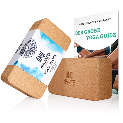 Die beste yogablock najato sports yoga block kork 2er set Bestsleller kaufen