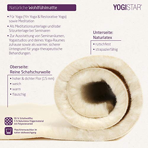 Yogamatte (Schurwolle) Yogistar Yogamatte Natur (Schurwolle)