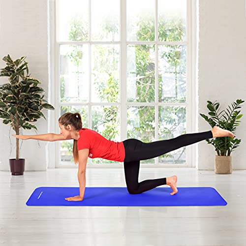 Yogamatte XL MSPORTS Gymnastikmatte Premium inkl. Tragegurt