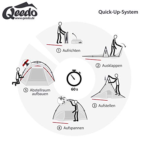 Zelt Qeedo Quick Oak 3 Personen Camping, Sekunden, Quick-Up