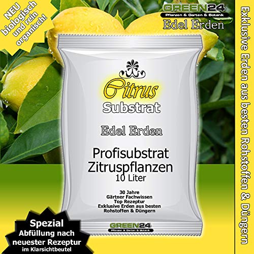 Zitruserde GREEN24 Zitruspflanzenerde Citrus Erde – 10 Ltr. – Profi Linie Substrat