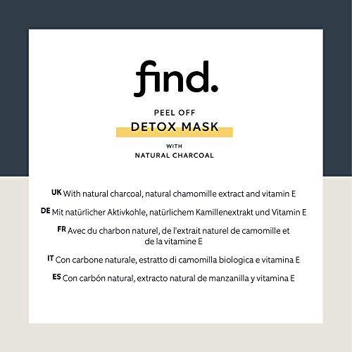 Aktivkohle-Maske find. Amazon-Marke: Detox-Maske 6 Sachets