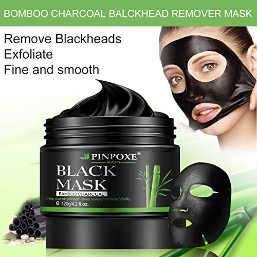 Aktivkohle-Maske PINPOXE Black Mask, Peel off Maske, 120ml