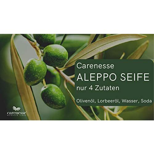 Aleppo-Seife (60by40) Carenesse 60% Olivenöl 40% Lorbeeröl