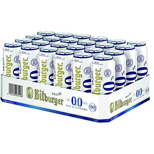 Alkoholfreies Bier Bitburger Pils Alkoholfreie, EINWEG (24 x 0.5 l)