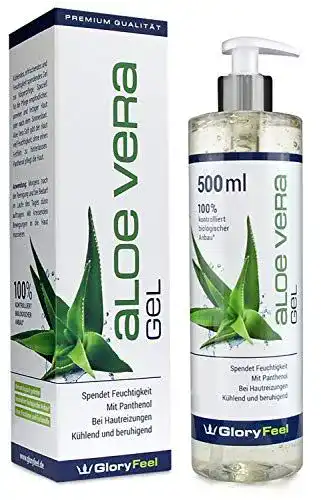 Aloe Vera Gel gloryfeel 500ml XXL – 100% Biologisch Kontrolliert
