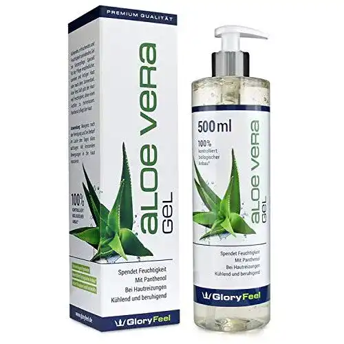 Aloe Vera Gel gloryfeel 500ml XXL – 100% Biologisch Kontrolliert