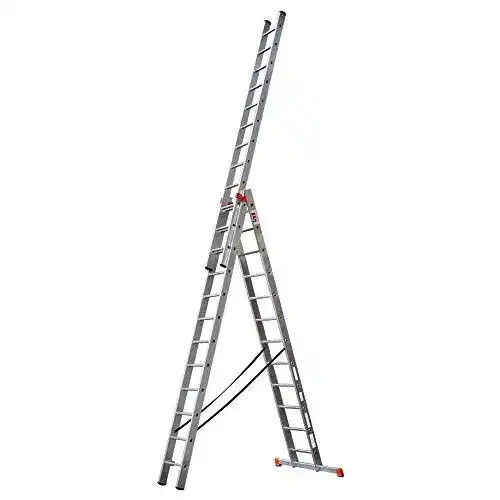 Aluleiter STRUKTURO Vielzweckleiter 3×12 Sprossen, 3-teilig