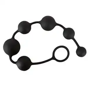 Analkugel Black Velvets Anal Beads – softe Anal-Kugelkette