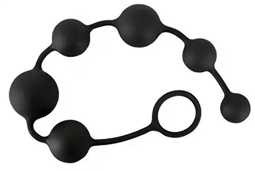Analkugel Black Velvets Anal Beads – softe Anal-Kugelkette