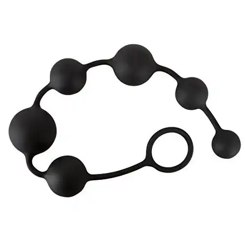 Analkugel Black Velvets Anal Beads – softe Anal-Kugelkette