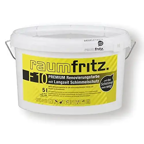 Anti-Schimmel-Farbe Raumfritz F10 PREMIUM 5 Ltr. mit LANGZEIT