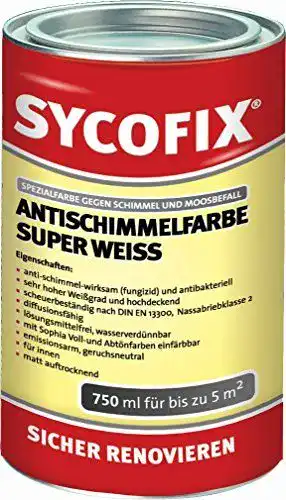 Anti-Schimmel-Farbe SYCOFIX – Antischimmelfarbe – 750ml – Dose