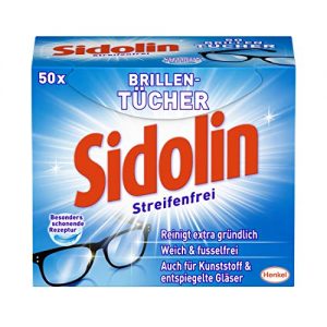 Antibeschlagtuch Sidolin Reinigungstücher für Brillen, (50 Stück)