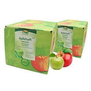 Apfelsaft Bleichhof naturtrüb – 100% Direktsaft, vegan, 2x 5l Saftbox