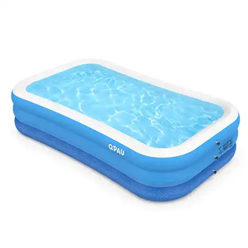 Aufblasbarer Pool QPAU , Großes Planschbecken für Kinder