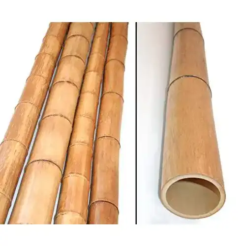 Bambusrohre Bambusrohr 300cm gelbbraun Durch. 8 bis 10cm