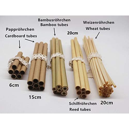 Bambusrohre Super Idee 50 Stück Bambusröhrchen wasserdicht