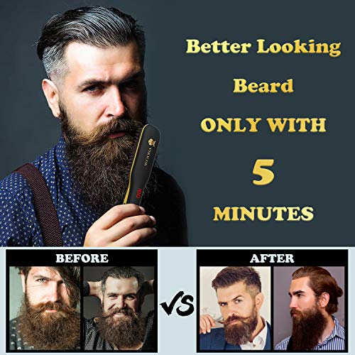 Bartglätter INVJOY für Männer, elektrisches Bart Glätteisen