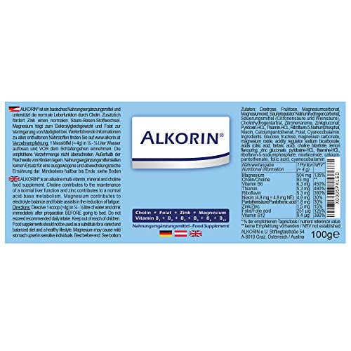 Basenpulver ALKORIN ® 100g Dose für 25 Anwendungen