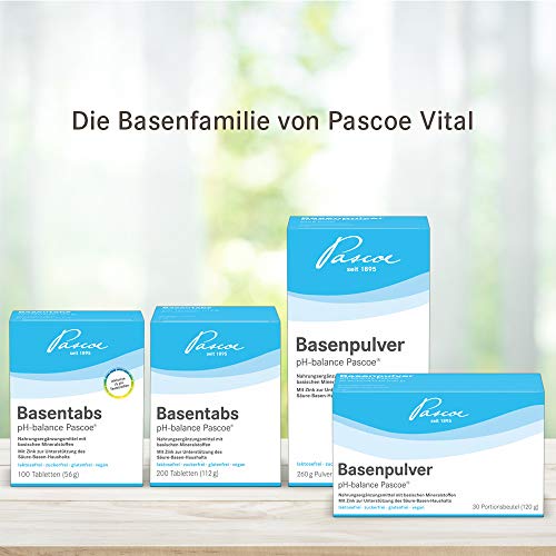 Basentabletten Pascoe ® Basentabs pH-balance: 200 Tabletten