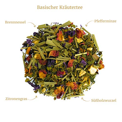 Basentee TeaClub Basischer Kräutertee Lose 100g, Kräuter Tee