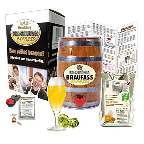 Bierbrauset BRAUKÖNIG ® Braufass Express – Holzfass