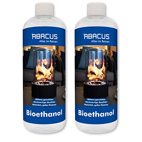 Die beste bioethanol abacus 2x 1000 ml bio flamme brennstoff alkohol Bestsleller kaufen