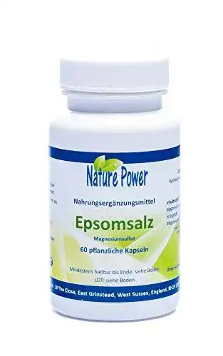 Bittersalz Nature Power Epsomsalz (Magnesiumsulfat), 60 Kapseln