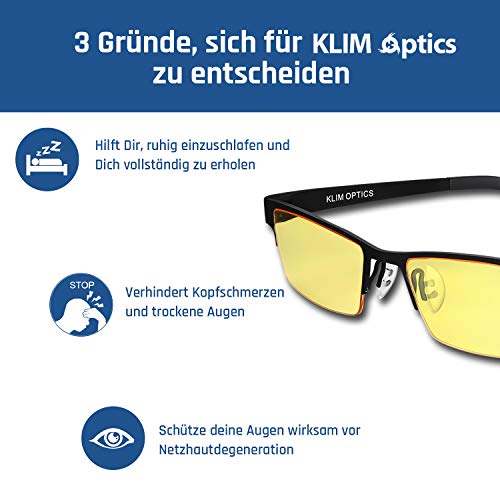 Blaulichtfilter-Brille KLIM Optics – Blaulichtfilter Brille + Hoher Schutz