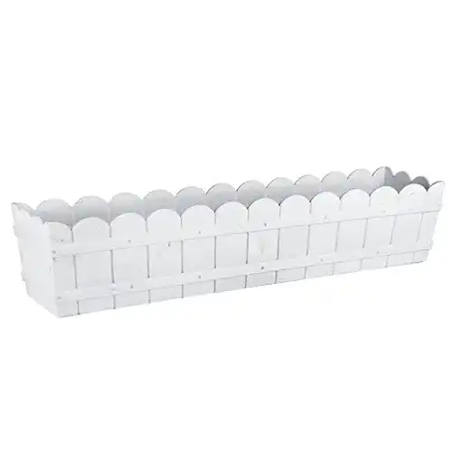 Blumenkasten Emsa 515251 , Shabby Chic, Länge 75 cm, Weiß