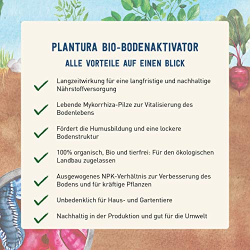 Bodenaktivator Plantura Bio 3 Monate Langzeit-Wirkung, 10,5 kg