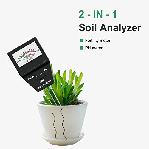 Bodentester ATUIO – , 2-in-1-Boden-pH- u. Fruchtbarkeitsanalysator