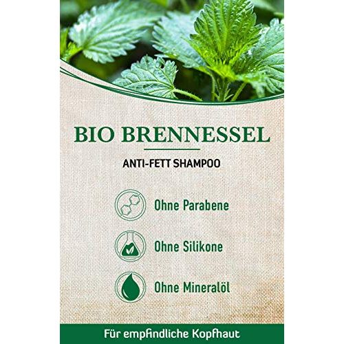 Brennnessel-Shampoo Alkmene Anti Fett Shampoo 3er Vorteilspack
