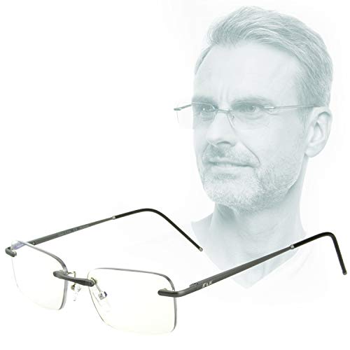 Brillen Edison & King Lesebrille Free randlose Brille aus Aluminium