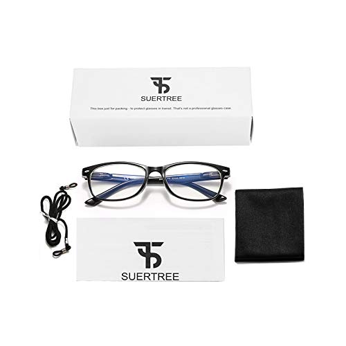 Brillen Suertree Anti-blaue Lese Sehhilfe Augenoptik Feder