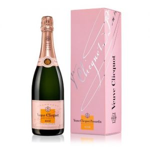 Champagner Veuve Clicquot Rosé mit Geschenkverpackung