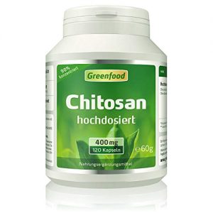 Chitosan Greenfood (hoch konzentriert, 90%), 400 mg, 120 Kapseln